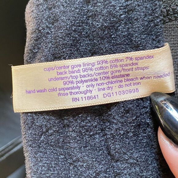 Cacique Black UnderWire Bra Size 50DD EUC - Picture 12 of 12